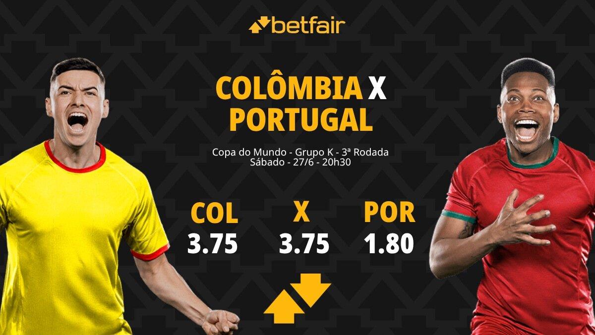 Colômbia x Portugal - Copa do Mundo 2026: Dicas, Palpites, Odds, Escalações, Horário, Onde Assistir