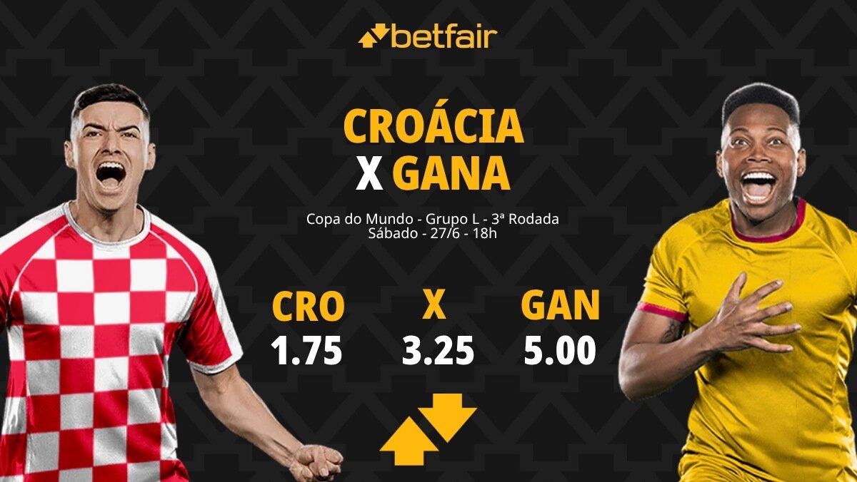 Croácia x Gana - Copa do Mundo 2026: Dicas, Palpites, Odds, Escalações, Horário, Onde Assistir