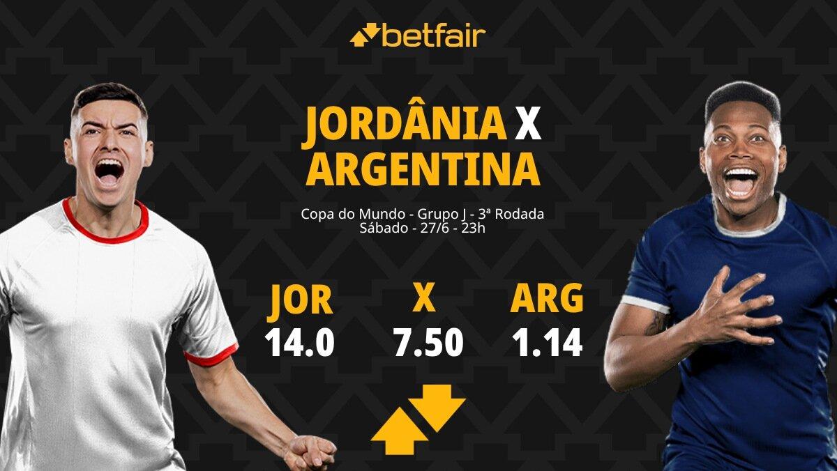 Jordânia x Argentina - Copa do Mundo 2026: Dicas, Palpites, Odds, Escalações, Horário, Onde Assistir
