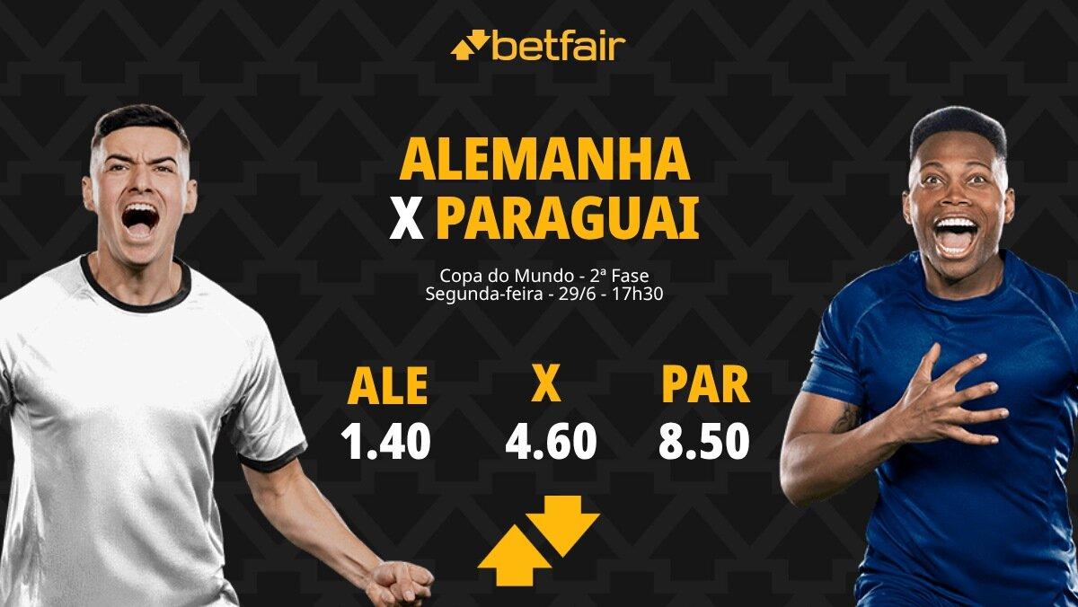 Alemanha x Paraguai - Copa do Mundo 2026: Dicas, Palpites, Odds, Escalações, Horário, Onde Assistir