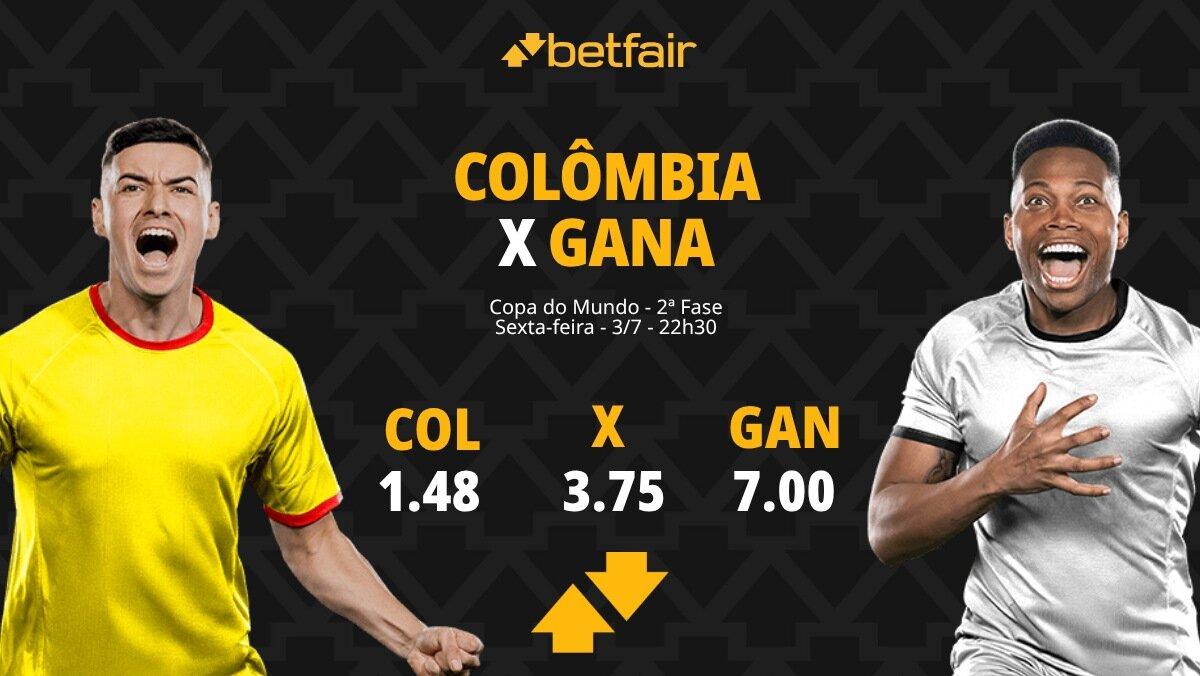 Colômbia x Gana - Copa do Mundo 2026: Dicas, Palpites, Odds, Escalações, Horário, Onde Assistir
