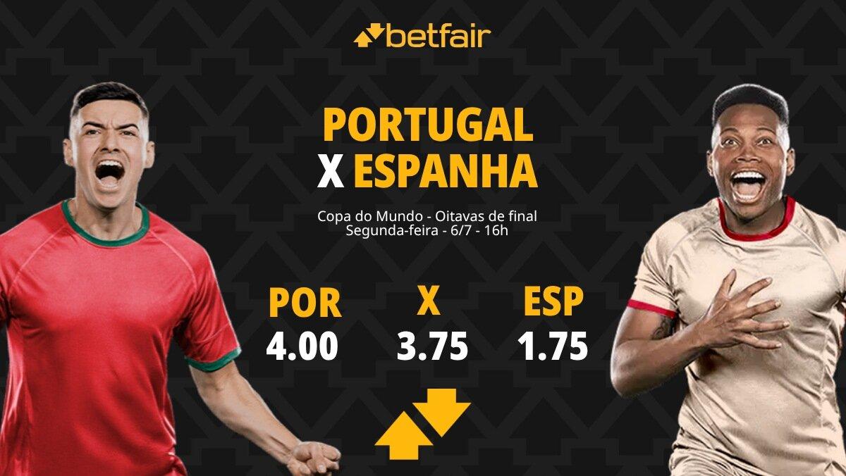 Portugal x Espanha - Copa do Mundo 2026: Dicas, Palpites, Odds, Escalações, Horário, Onde Assistir