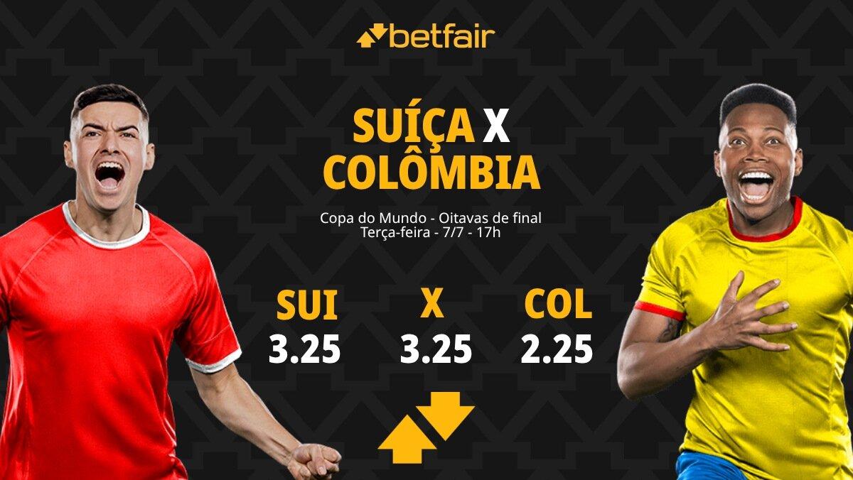 Suíça x Colômbia - Copa do Mundo 2026: Dicas, Palpites, Odds, Escalações, Horário, Onde Assistir
