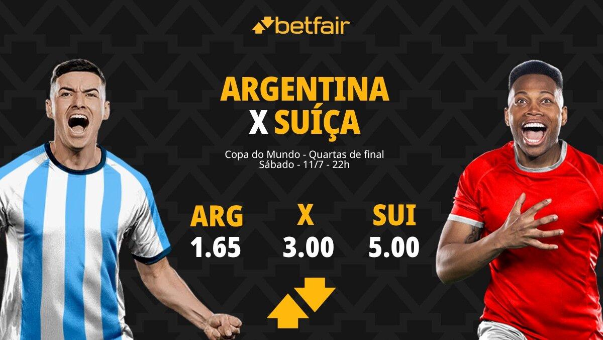 Argentina x Suíça - Copa do Mundo 2026: Dicas, Palpites, Odds, Escalações, Horário, Onde Assistir