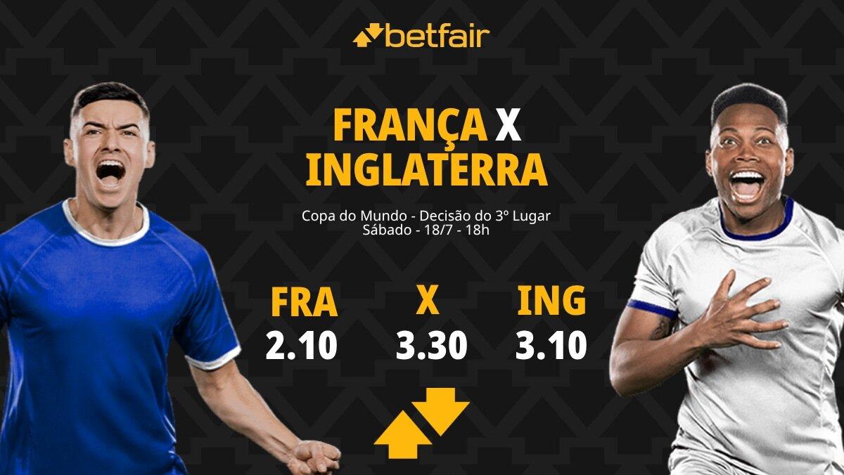 Palpites França x Inglaterra - Copa do Mundo 2026: Dicas, Estatísticas, Odds, Escalações, Horário, Onde Assistir